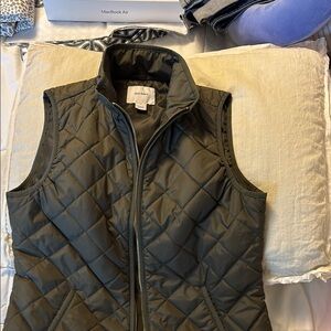 Old Navy Dark Green Quilted Vest